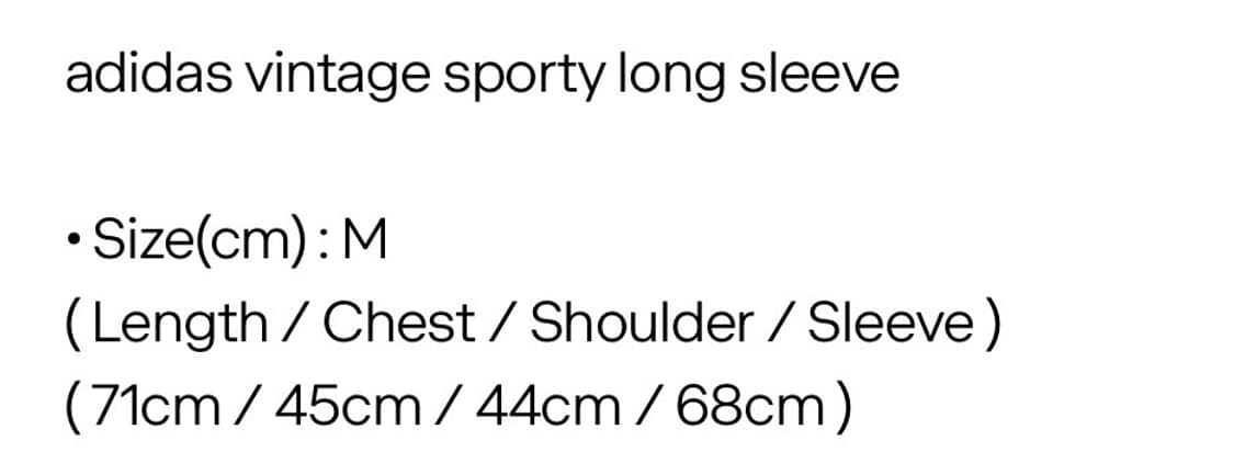 adidas vintage sporty long sleeve 상품이미지4