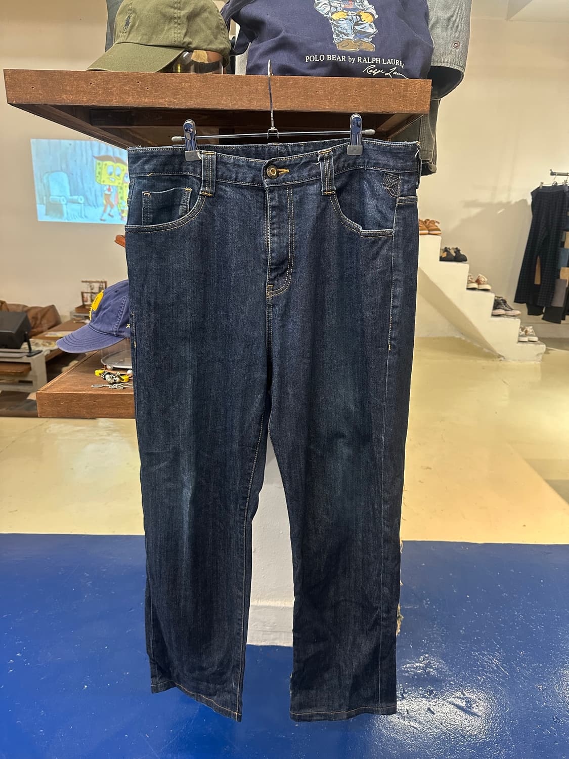 2000s fubu 푸부 백로고 데님 팬츠 상품이미지4