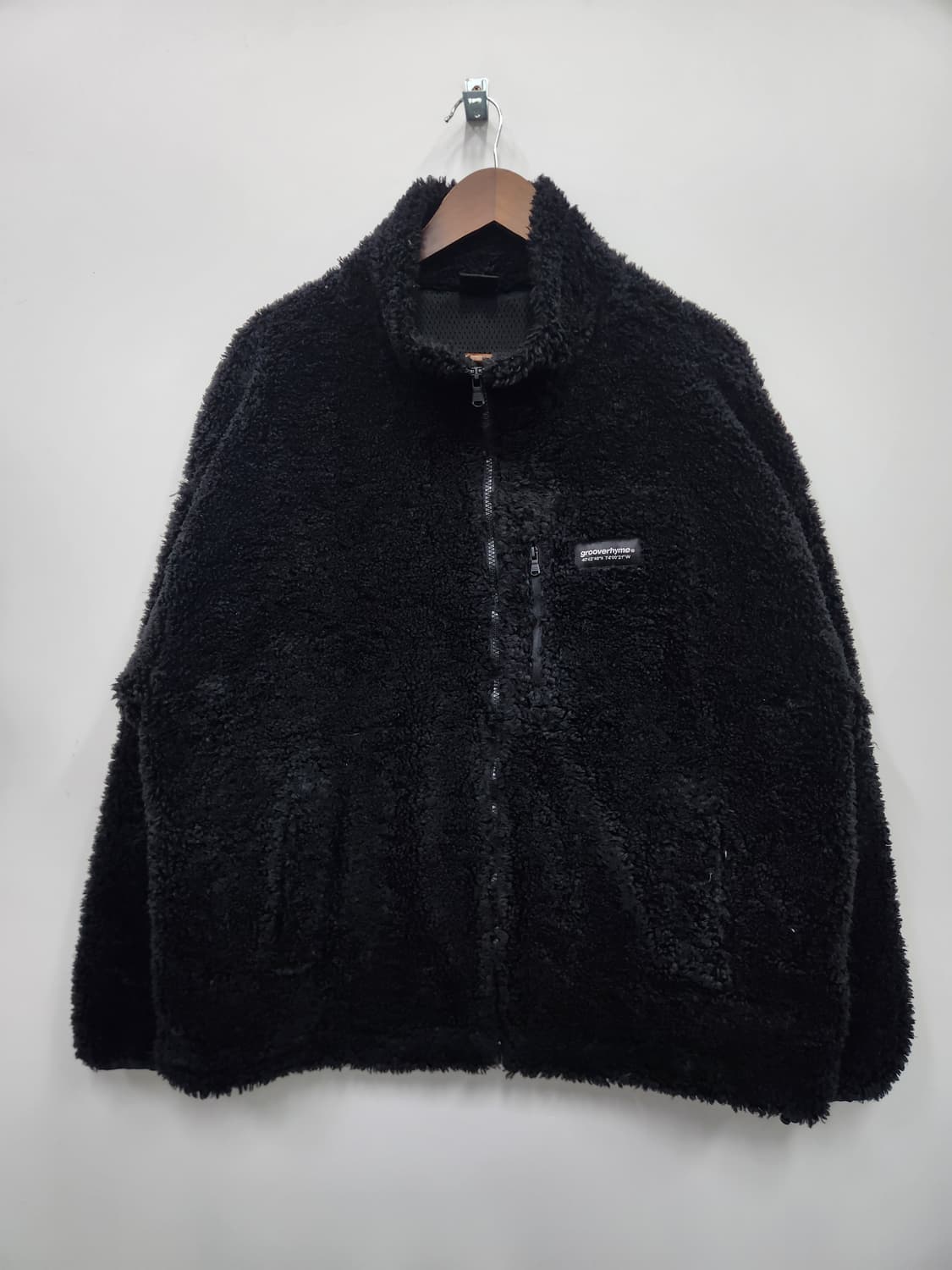 그루브 라임 블랙 후리스자켓 상품이미지1