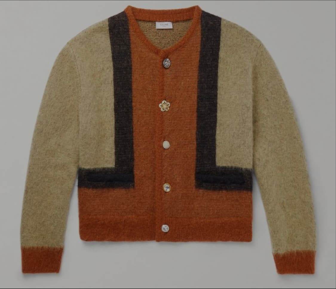 [뷔,홍지윤 착용] 23FW 셀린느 에디 슬리먼 브러쉬드 모헤어 M사이즈 상품이미지4