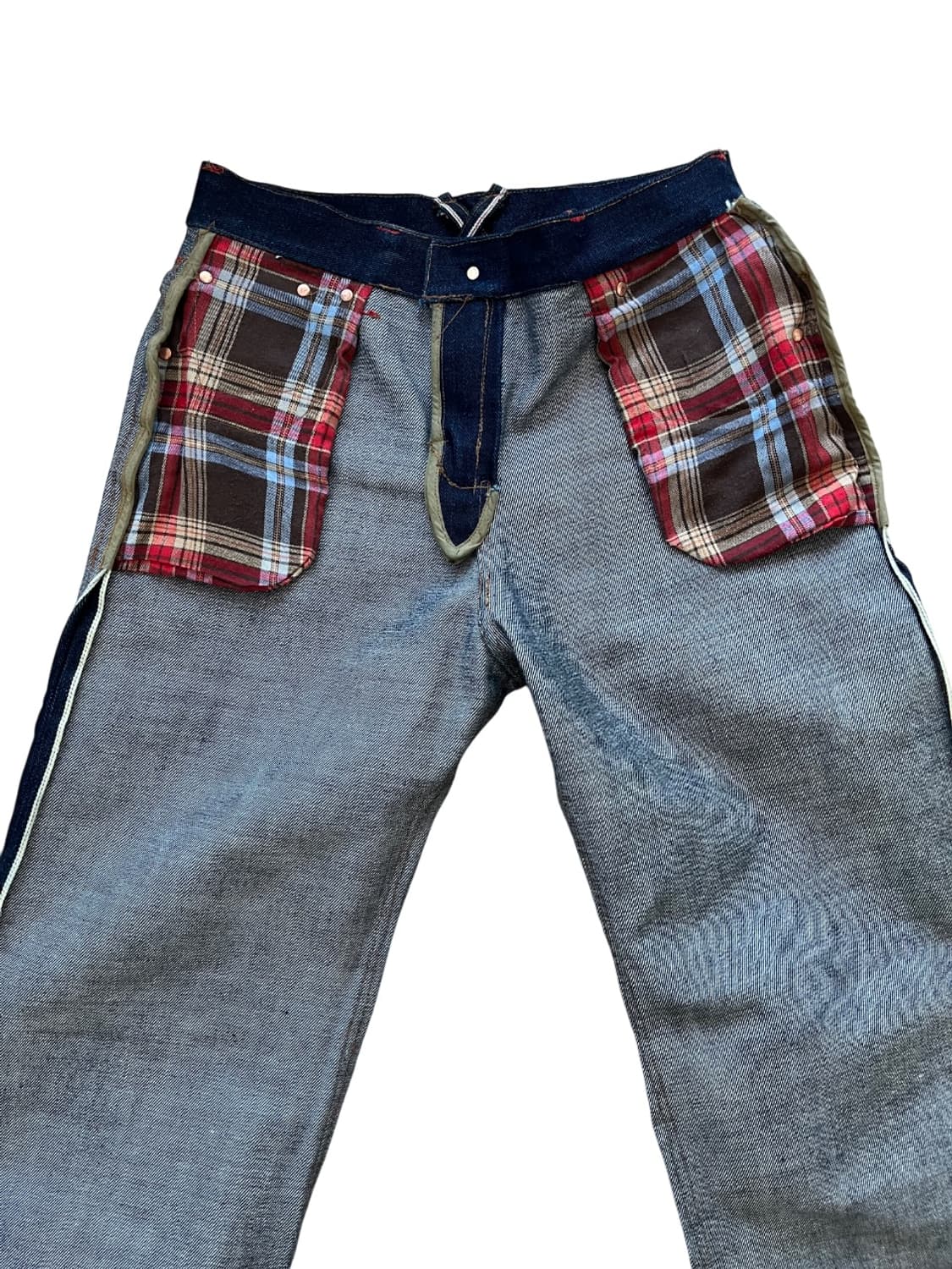 21.5 온스 curved yoke selvedge denim pants 상품이미지5