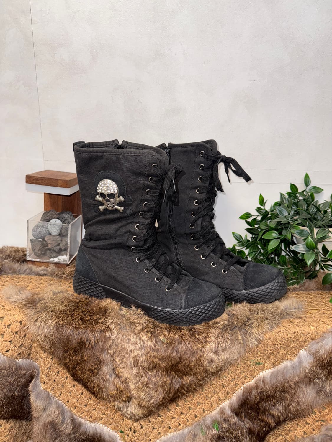 H.B.L HUALEI BALA Skull knee high boots  상품이미지4