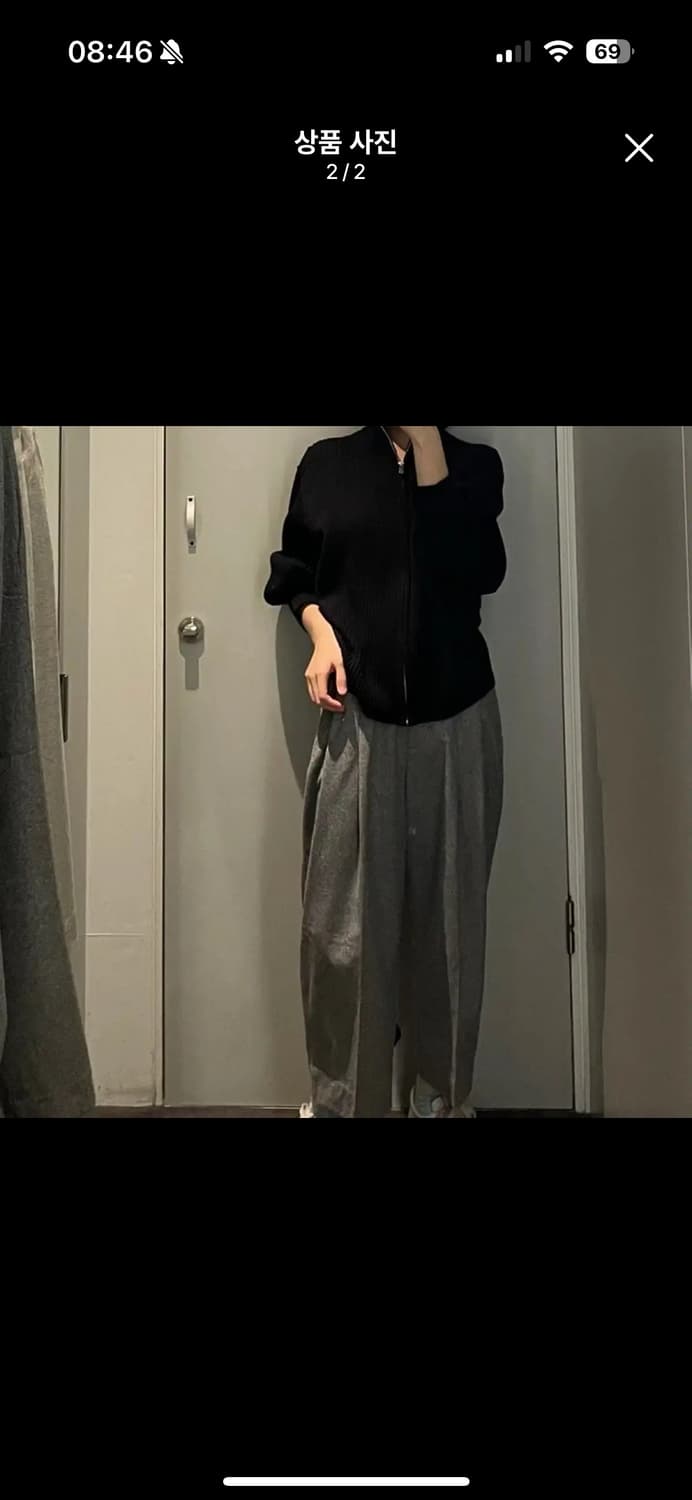 Cos 니티드 울 집업 재킷 상품이미지2