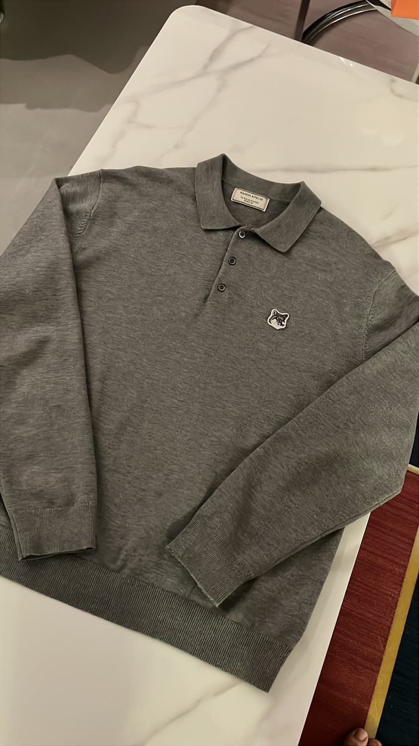 메종키츠네 카라 니트 XL 105 상품이미지1