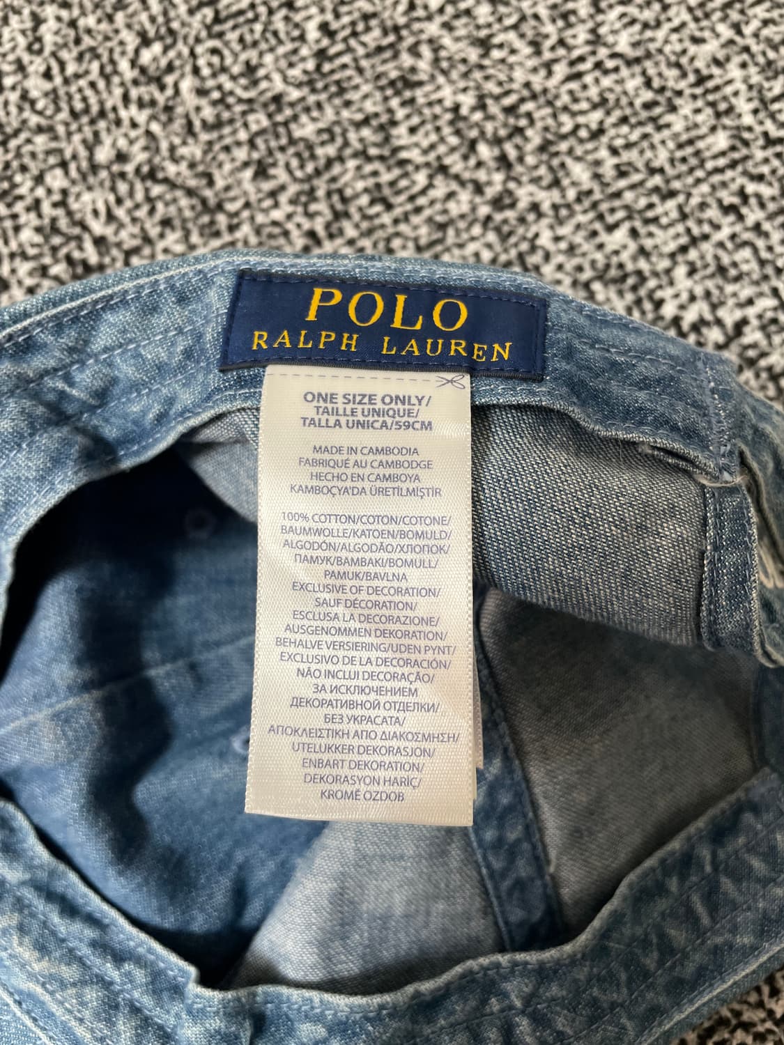 빈티지9. 폴로랄프로렌 데님 볼캡 모자 상품이미지6