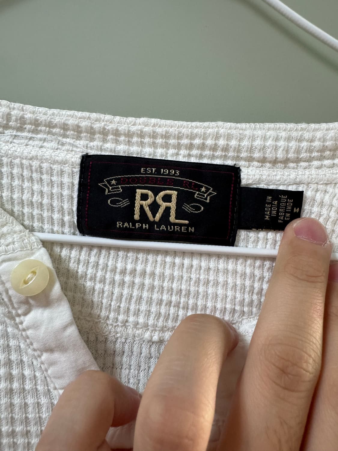 Rrl 더블알엘 헨리넥 화이트 M 상품이미지2