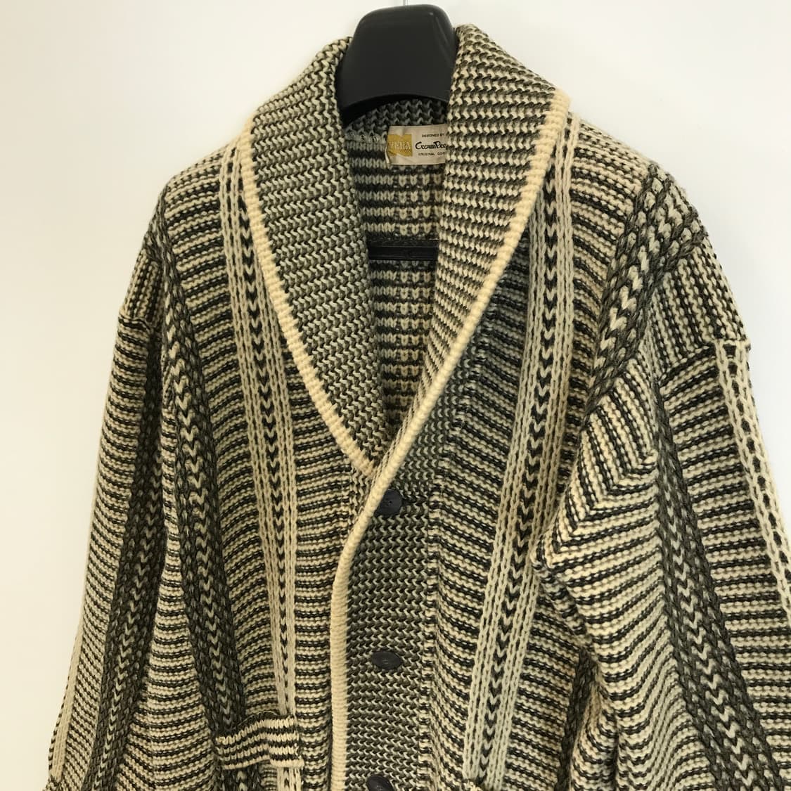 Crown Pearl JPN 핸드메이드 숄카라 가디건 [105-110] 상품이미지2