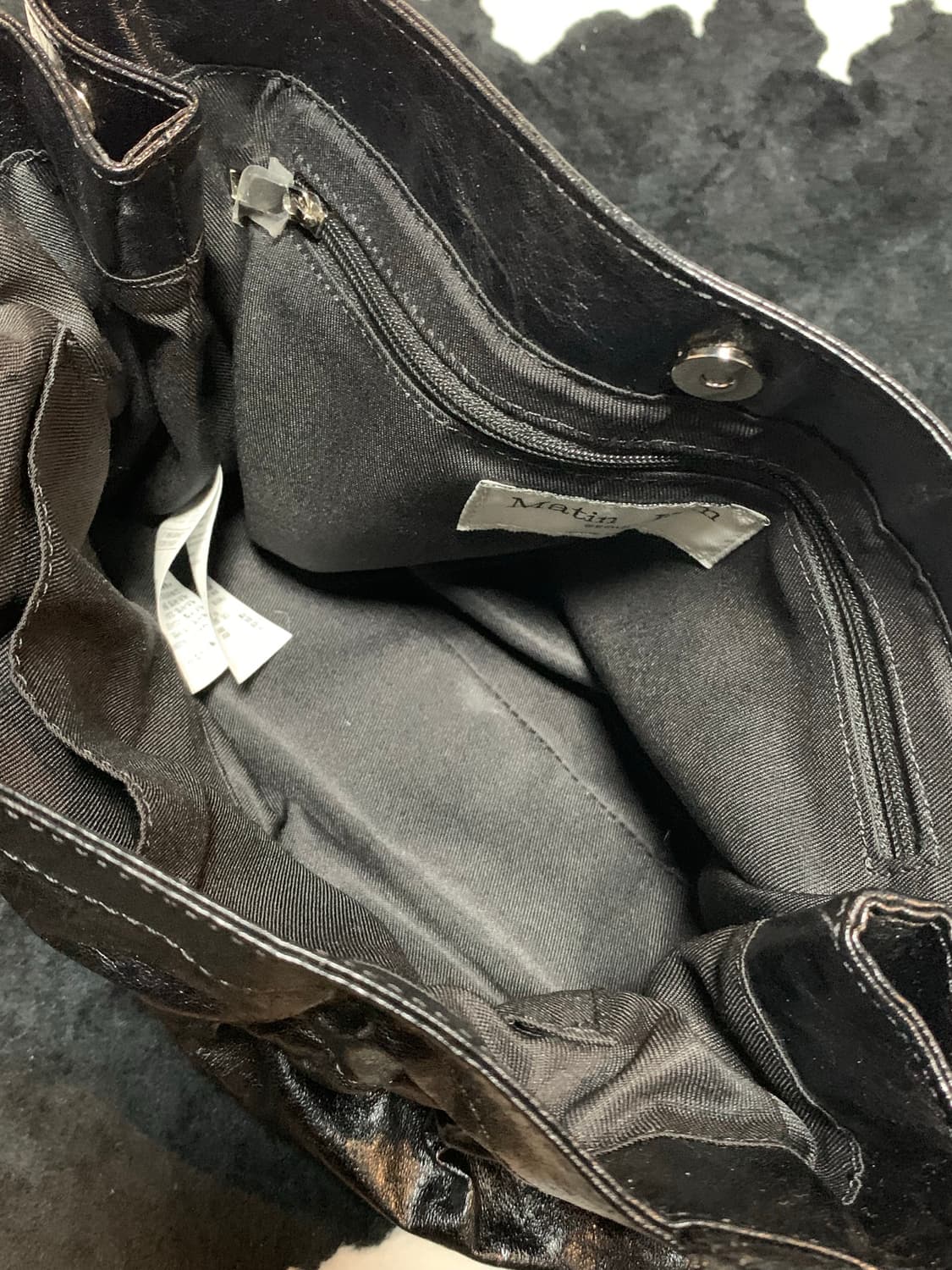 마뗑킴 포우레더 씨쉘 숄더백 블랙 상품이미지4