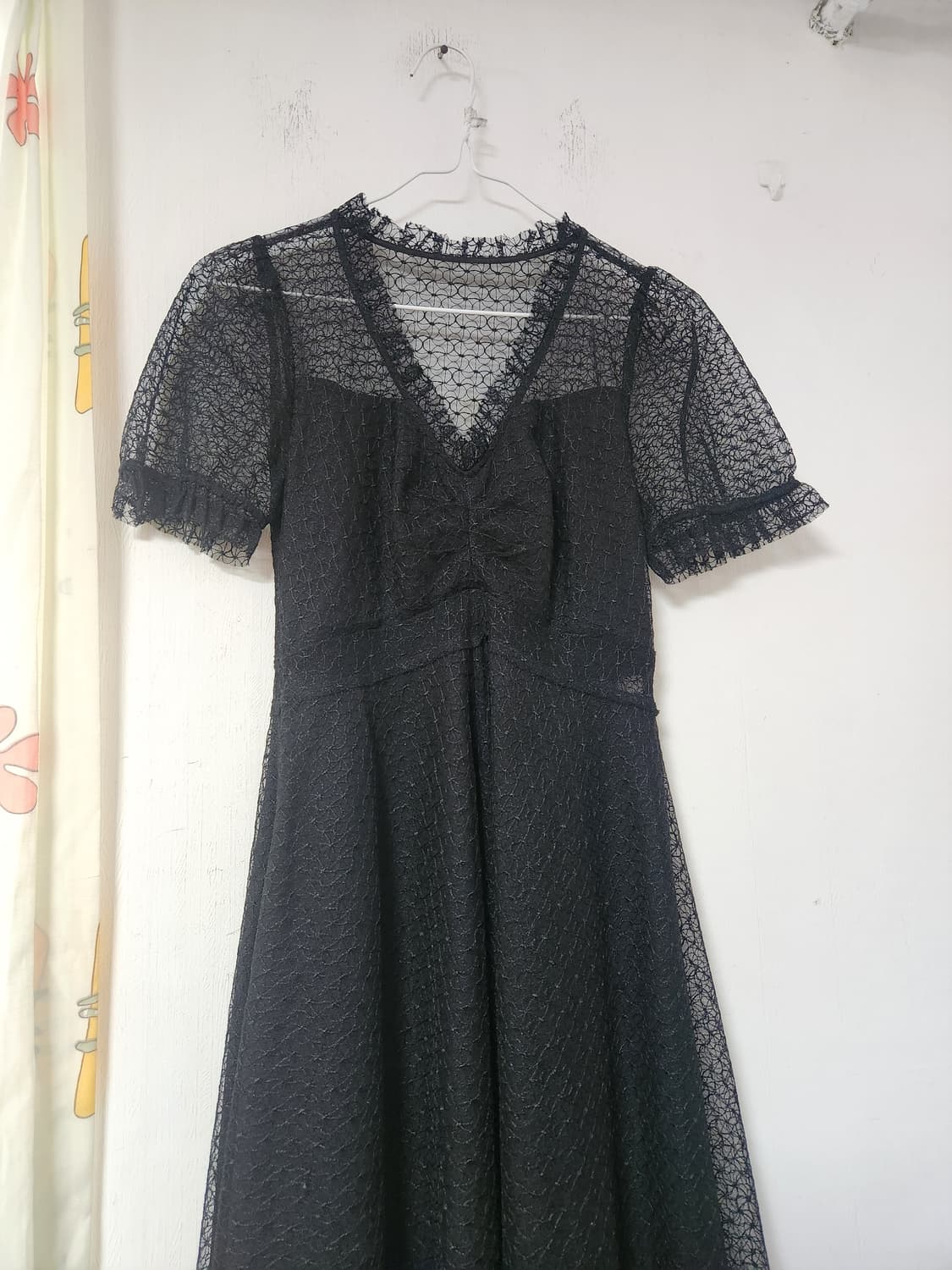 블랙 레이스  롱 원피스 44~55(155/80A) 상품이미지3