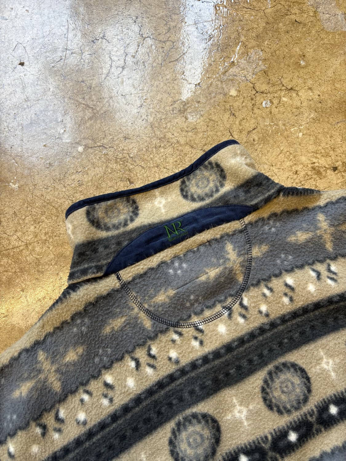 North River 빈티지 패턴 플리스 풀오버 상품이미지6