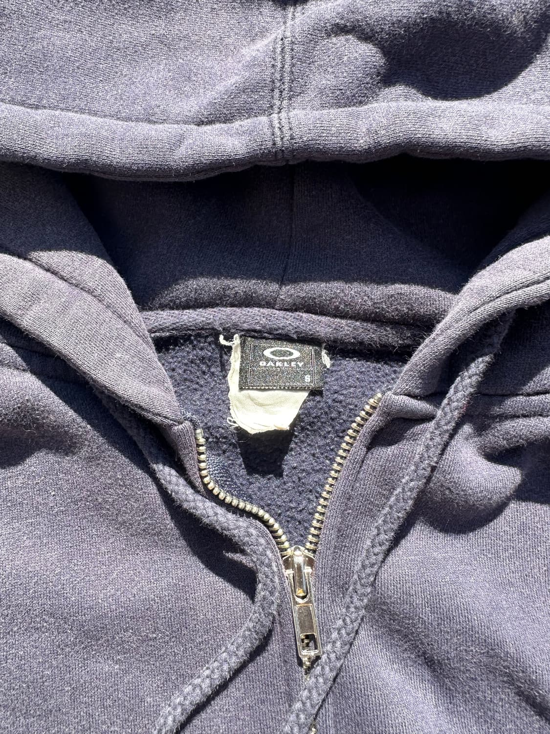 90-00‘s Oakley logo faded Hood zip-up 상품이미지10