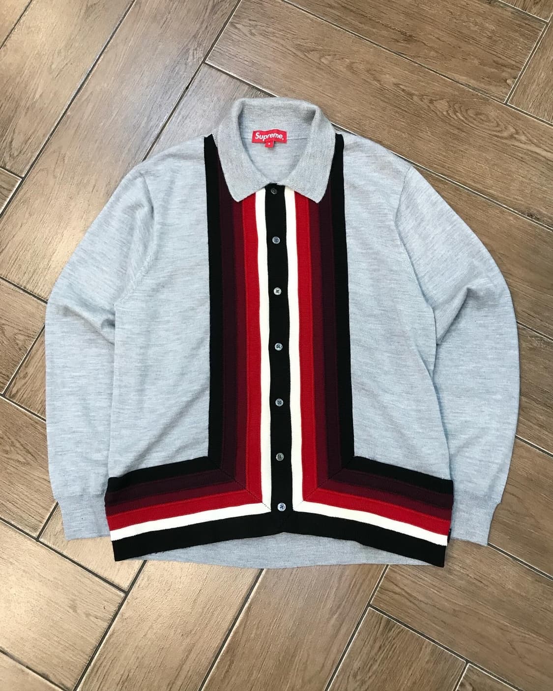 Supreme Corner Stripe Polo Sweater  상품이미지6