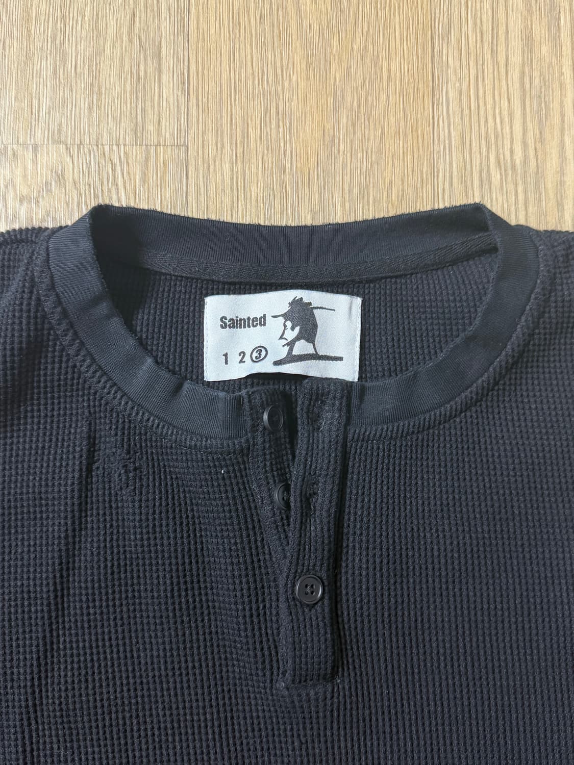 sainted 와플 헨리넥 롱슬리브 상품이미지2