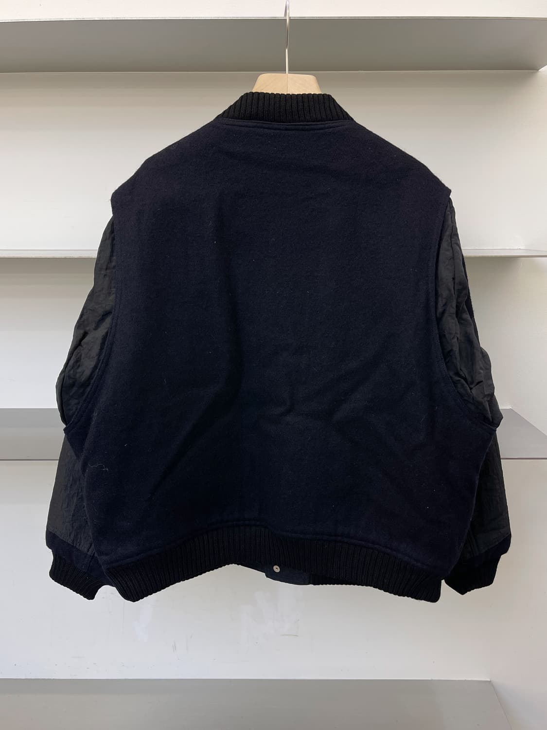 Comme Ci Comme Ca 90s 리버시블 나일론 울 자켓 상품이미지4