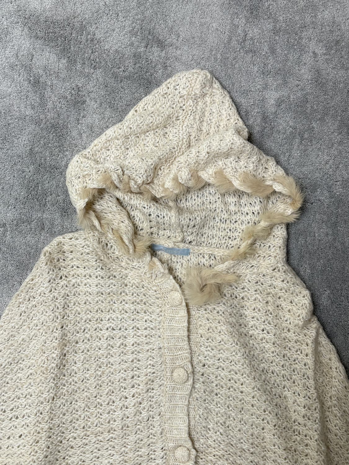 Vintage fairy-grunge Fur hood cape coat 상품이미지3