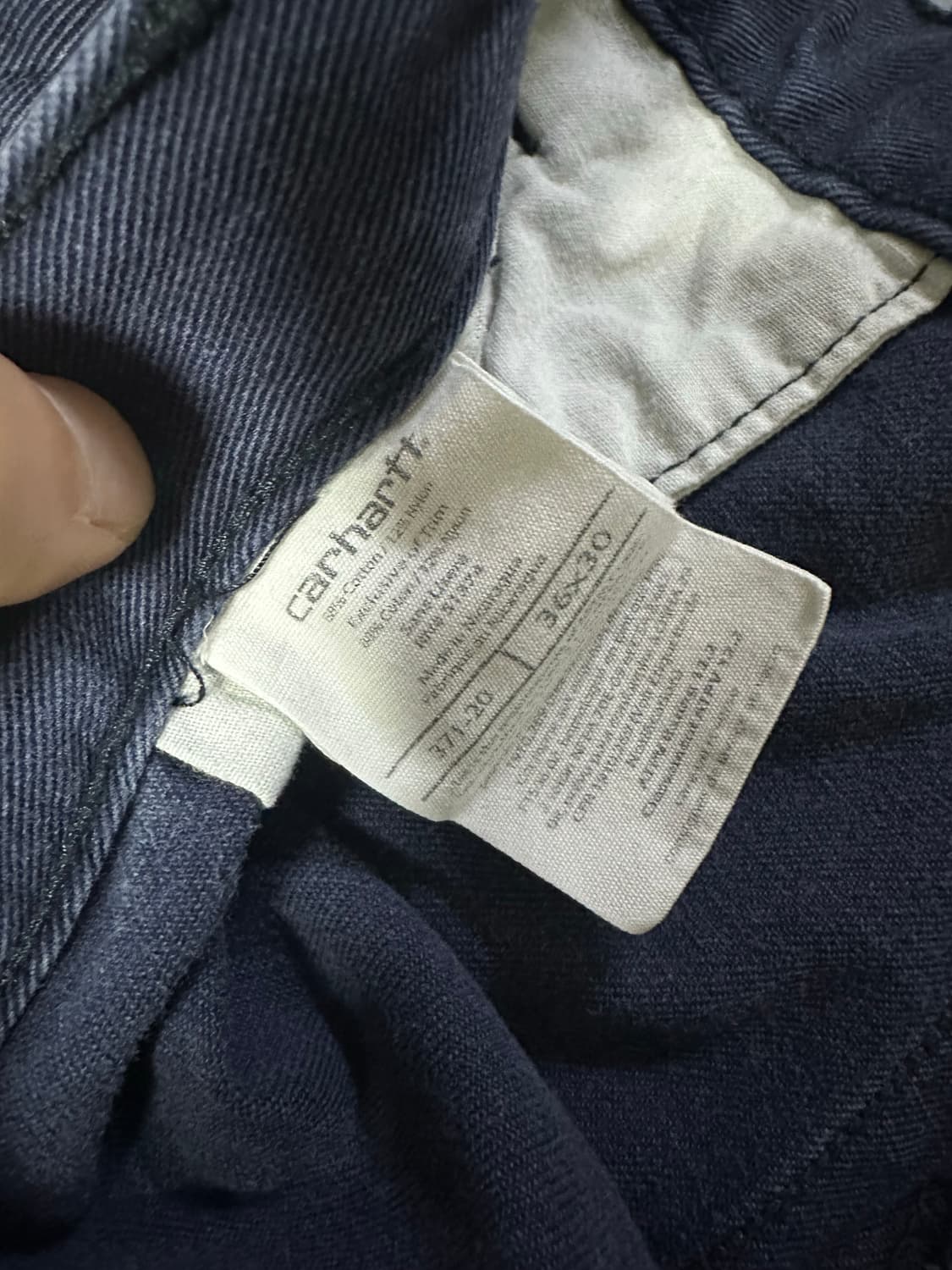 칼하트 FR 리플렉티브 데님 카펜터 워크팬츠 36x30 상품이미지2