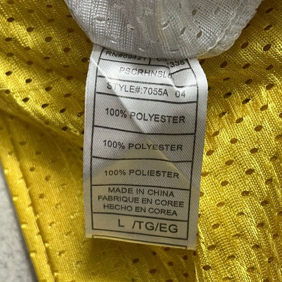 ADIDAS x NBA Lakers 리버시블 탱크탑 옐로우 L 상품이미지8