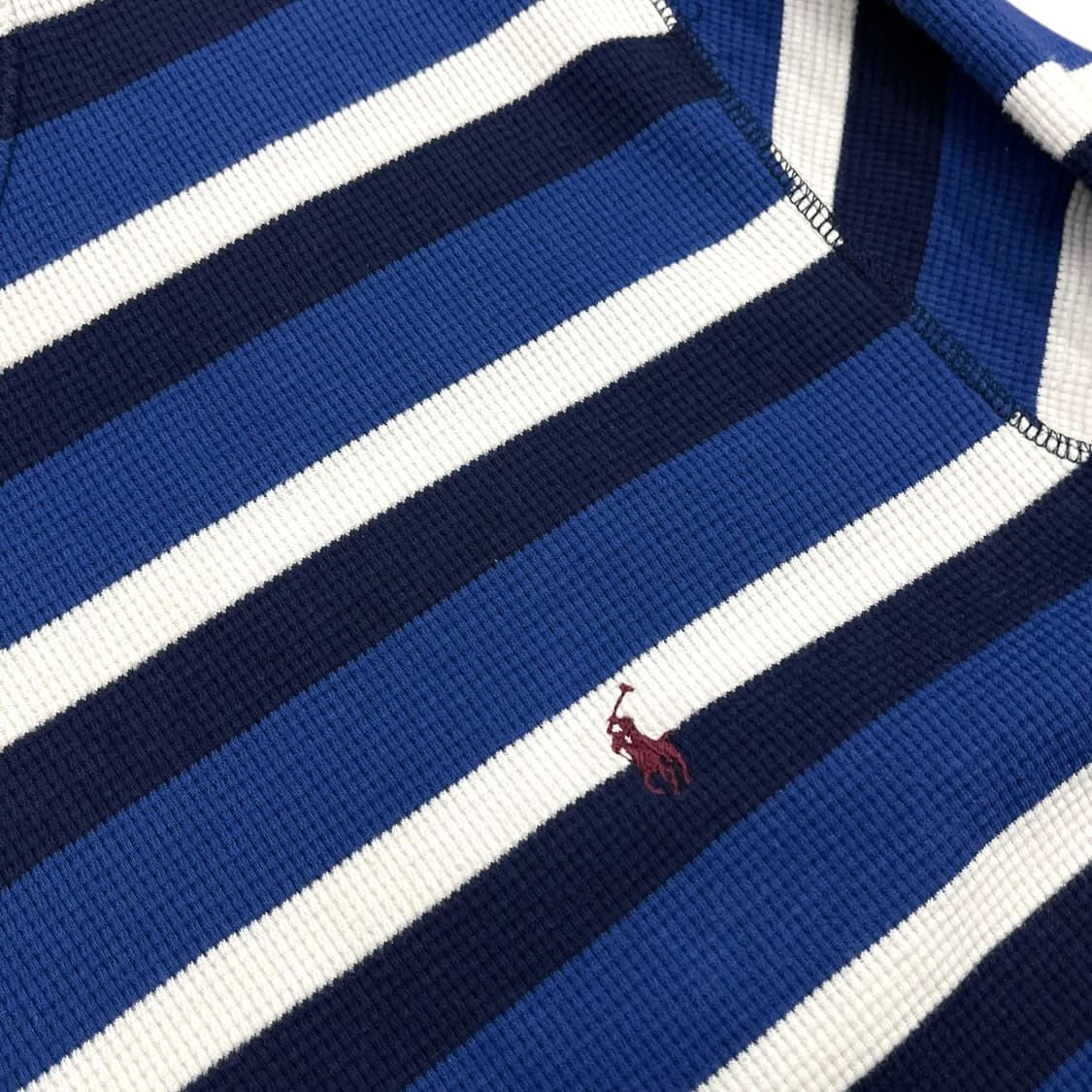 폴로 랄프로렌 스트라이프 와플 롱슬리브 상품이미지4
