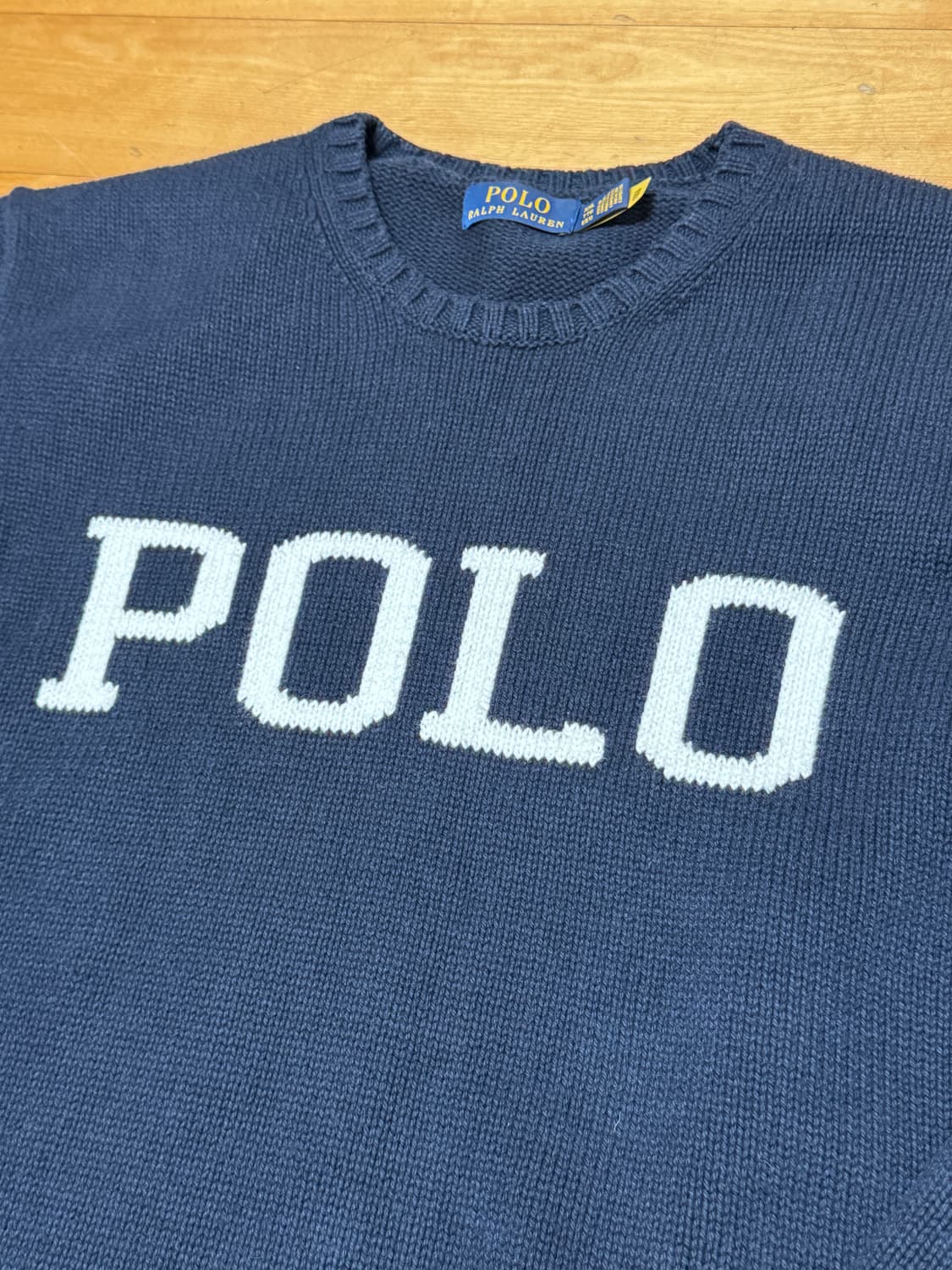 폴로 랄프로렌 로고 니트 스웨터 XXL 상품이미지2