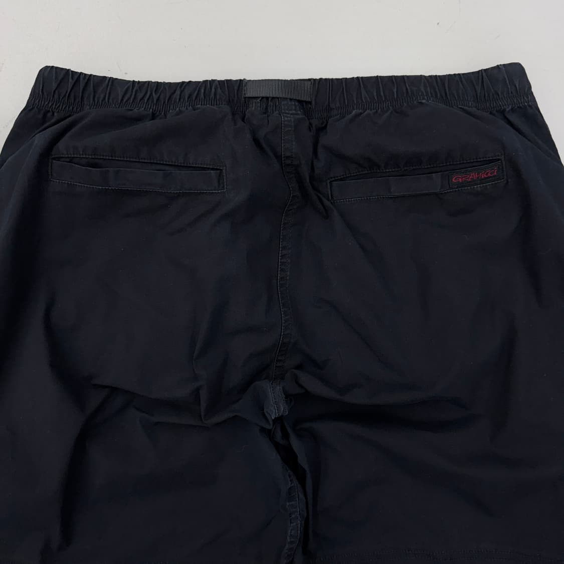 그라미치 더블니 코튼 벨티드 팬츠 블랙 상품이미지7