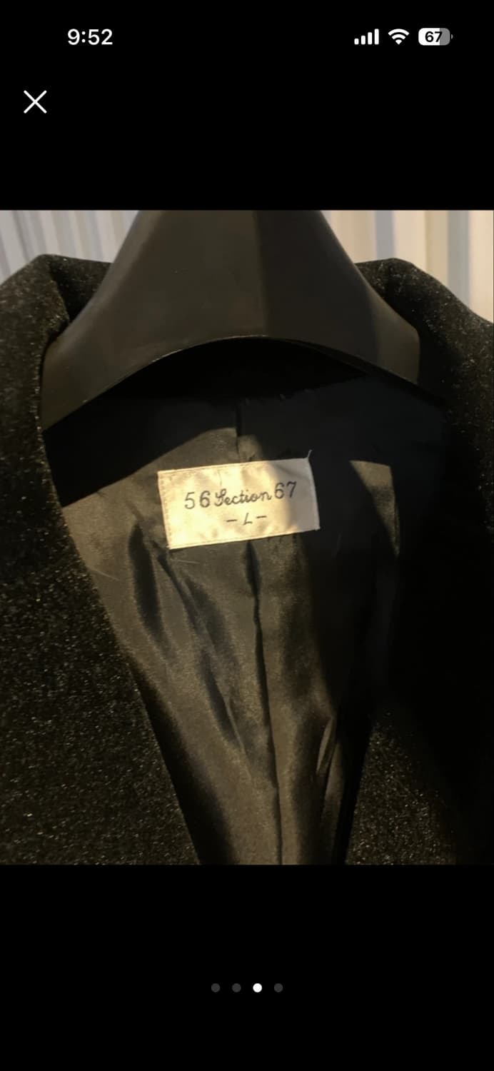 검정 벨벳 블레이저 상품이미지3