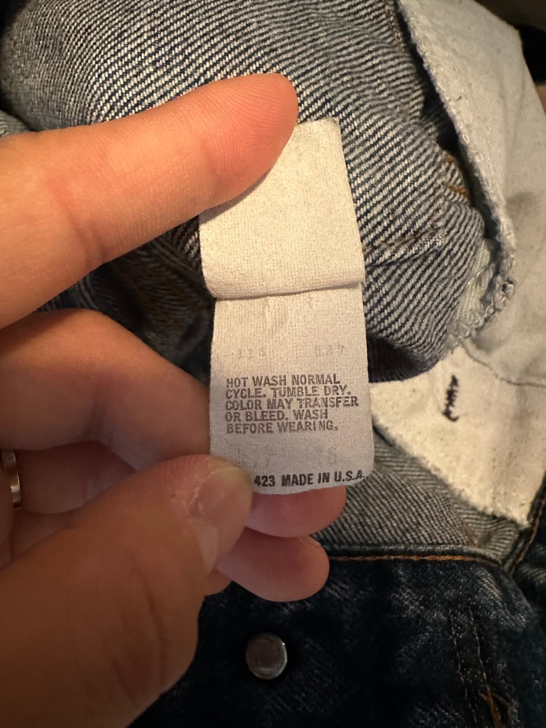 80s USA 빈티지 리바이스 70506 3세대 데님 트러커 자켓 상품이미지7