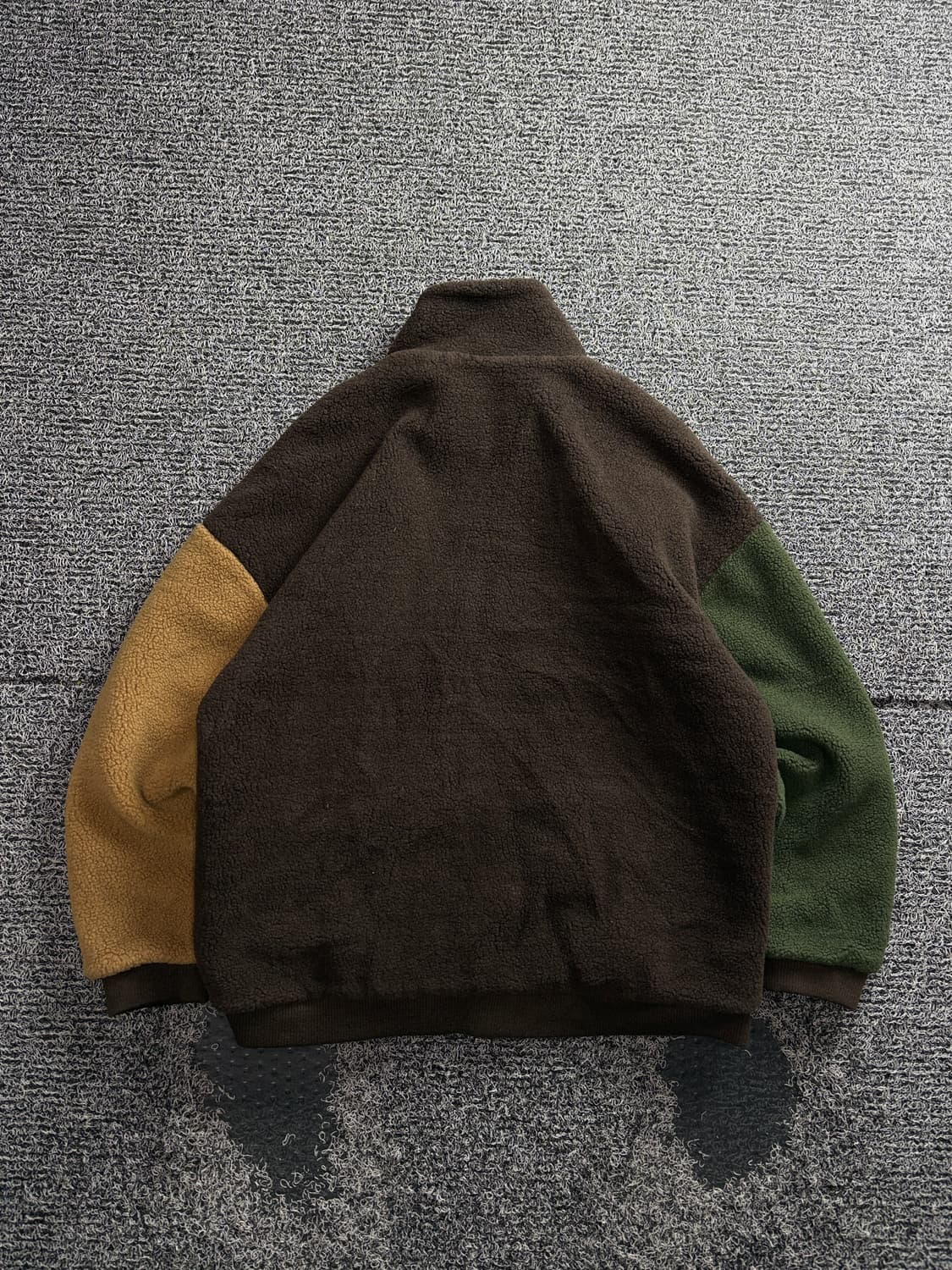 퍼스텝 오버핏 배색 플리스 점퍼 3636 상품이미지4