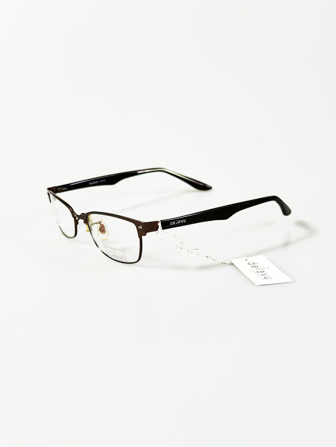 DEJAVU 슬림 스퀘어 메탈 프레임 빈티지 안경 상품이미지3