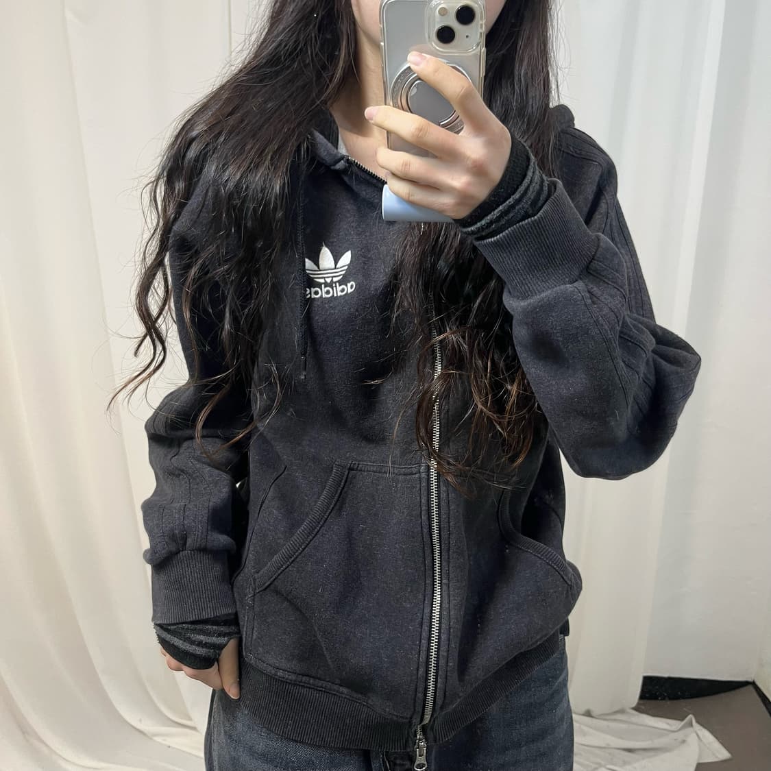 Adidas Two-Way Firebird Hoodie Zip-Up   상품이미지3