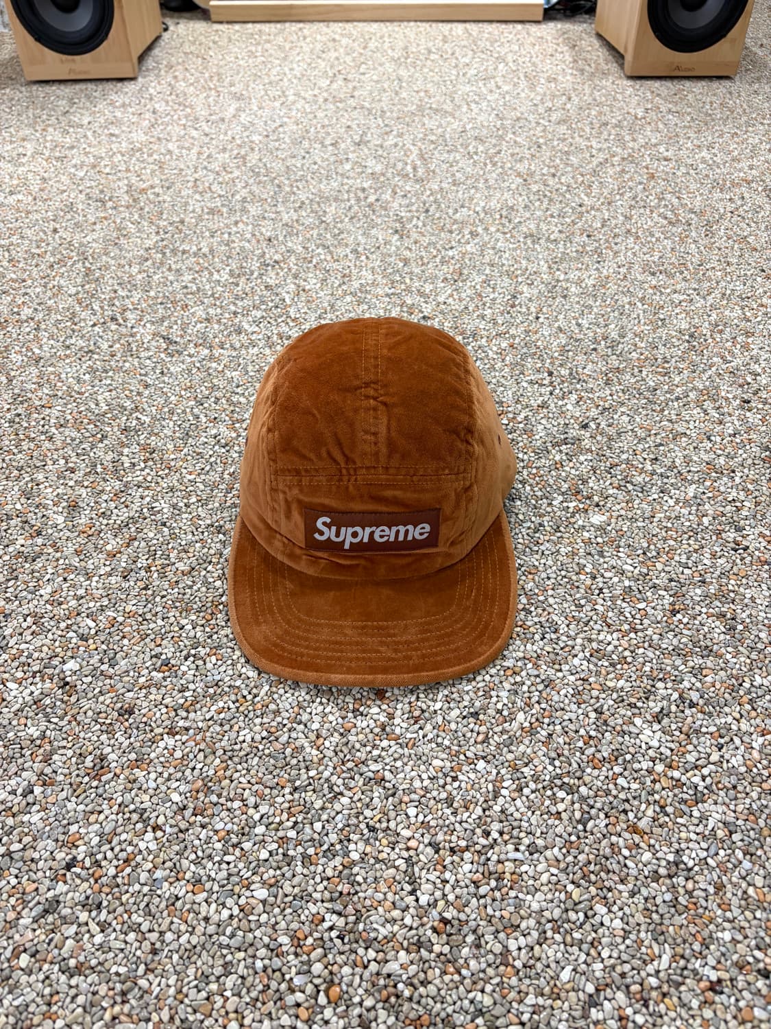 20FW 슈프림 벨벳 캠프 캡 상품이미지1