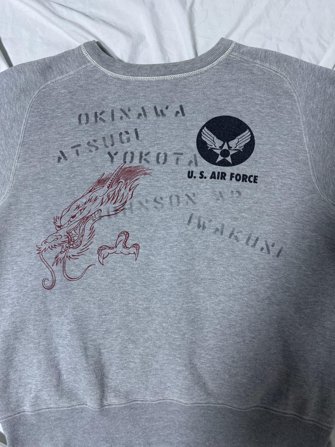 버즈릭슨 usaf 스텐실 프린트 스웨트셔츠 상품이미지1