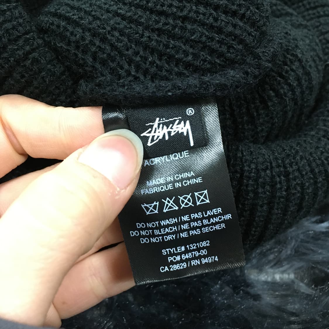 투티/0375 stussy 스투시 스탁 니트 바라클라바 스몰 로고 마스크 상품이미지5