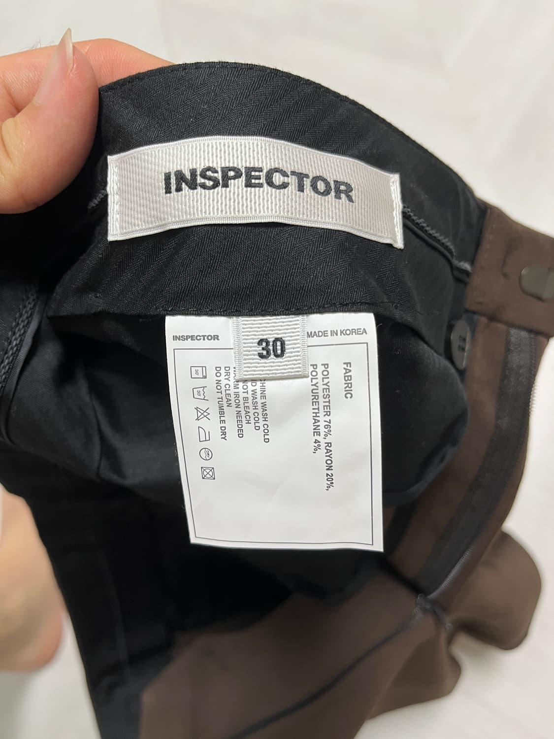 INSPECTOR인스펙터 브라운 슬랙스 30사이즈 상품이미지2