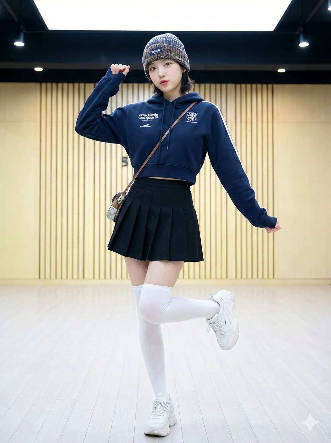 BADBLOOD 배드블러드 아카데미 스포츠 크롭 후드티 상품이미지1