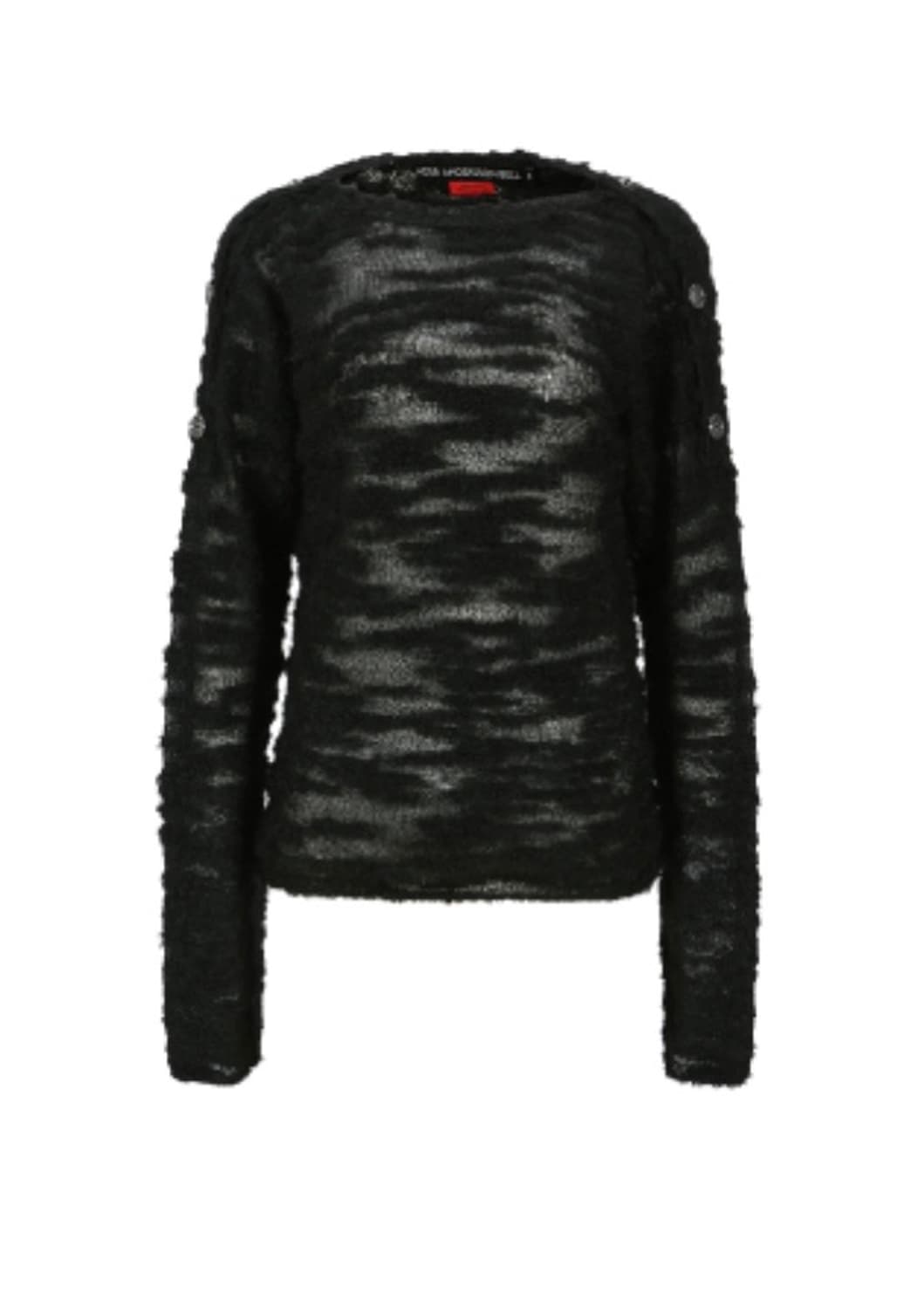 앤더슨벨 피피 버튼 풀오버 니트 xs 블랙 상품이미지3