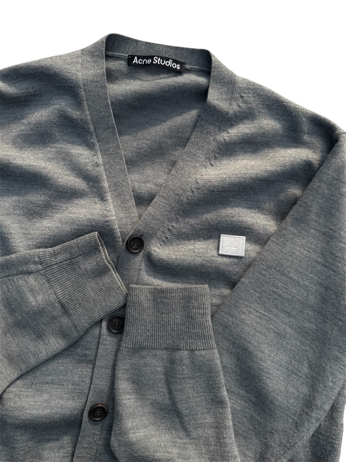 Acne 아크네 페이스로고 울 니트 가디건 상품이미지2