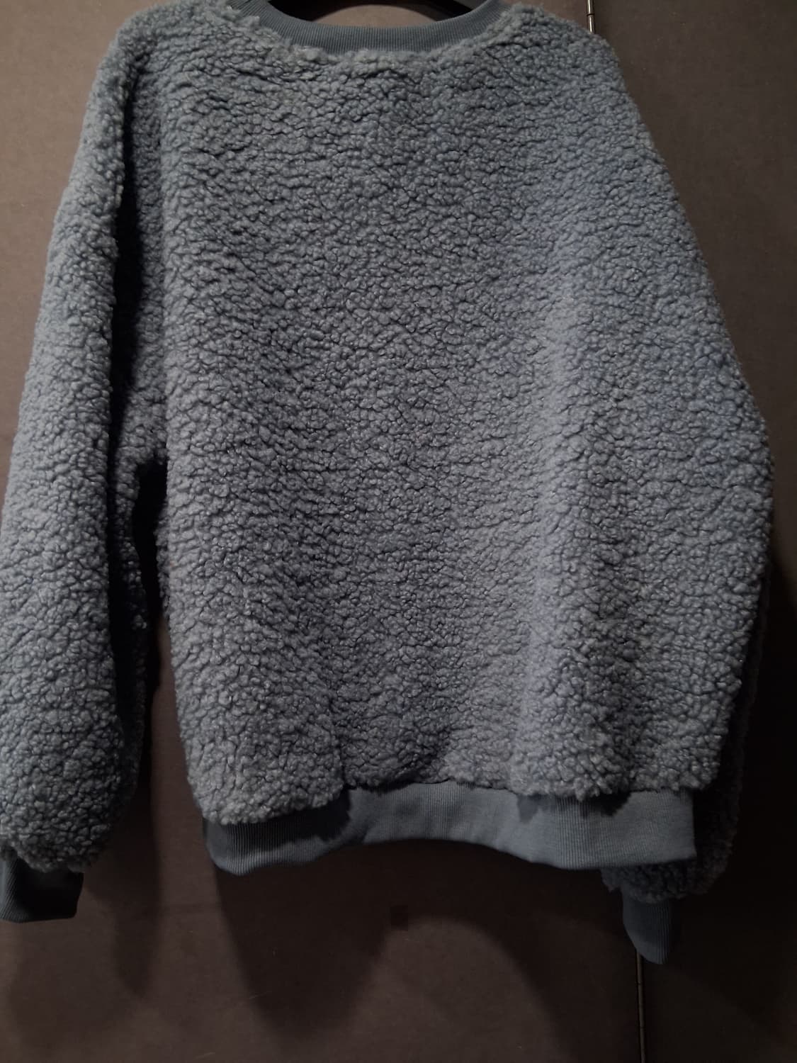 여 뽀글이 티셔츠 블루 Free 상품이미지2