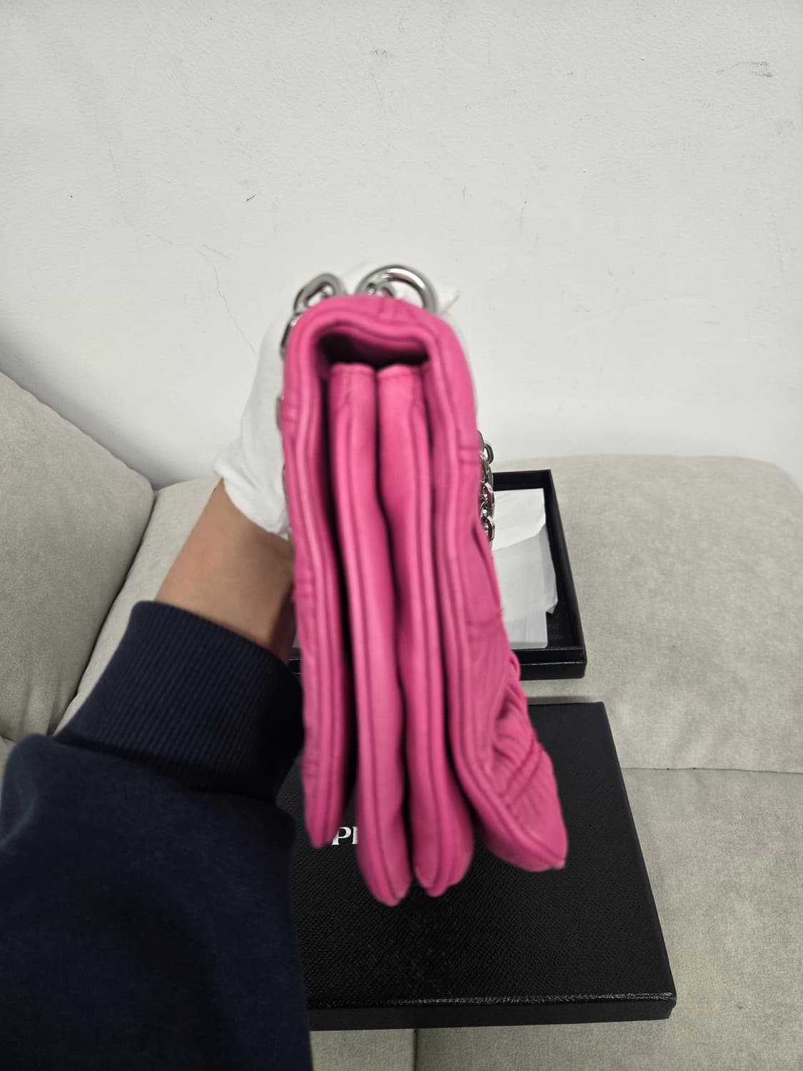 [보증서 정품]프라다 고프레 숄더백 상품이미지1