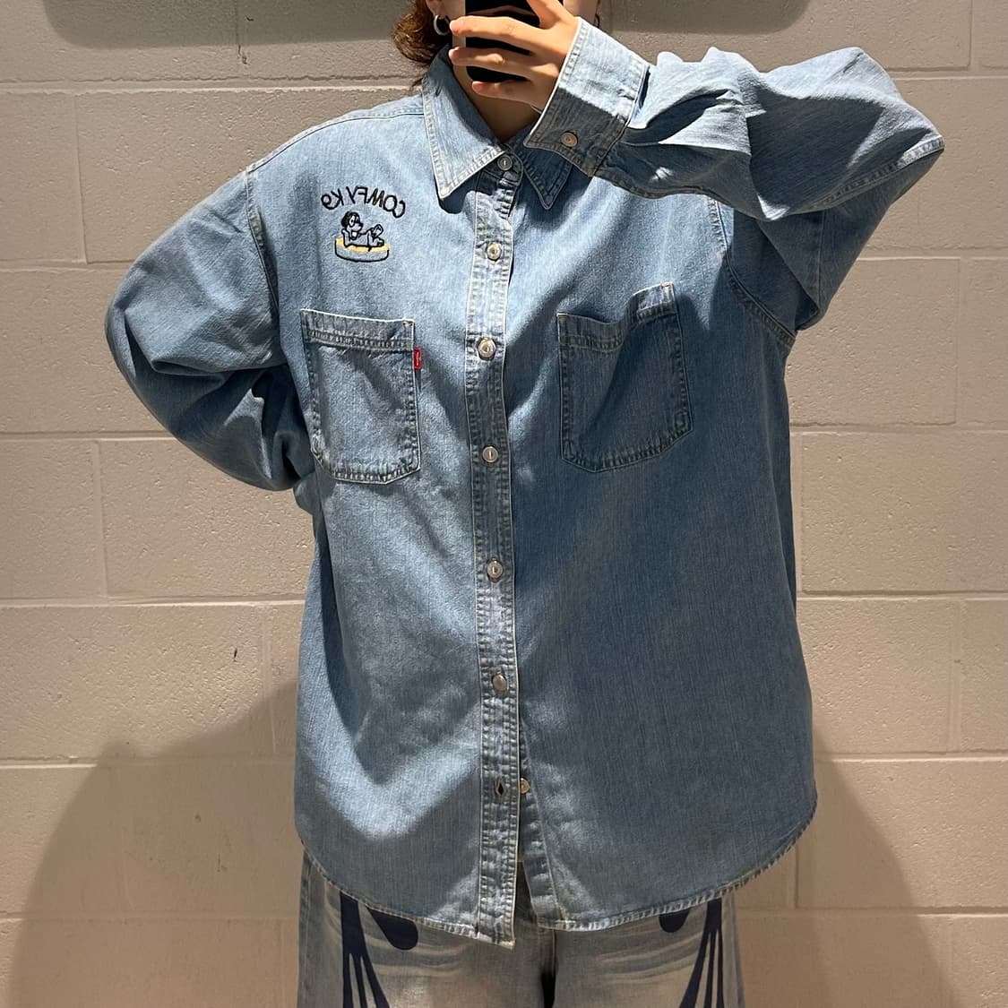 Levis Embroidered Denim Shirts 상품이미지3