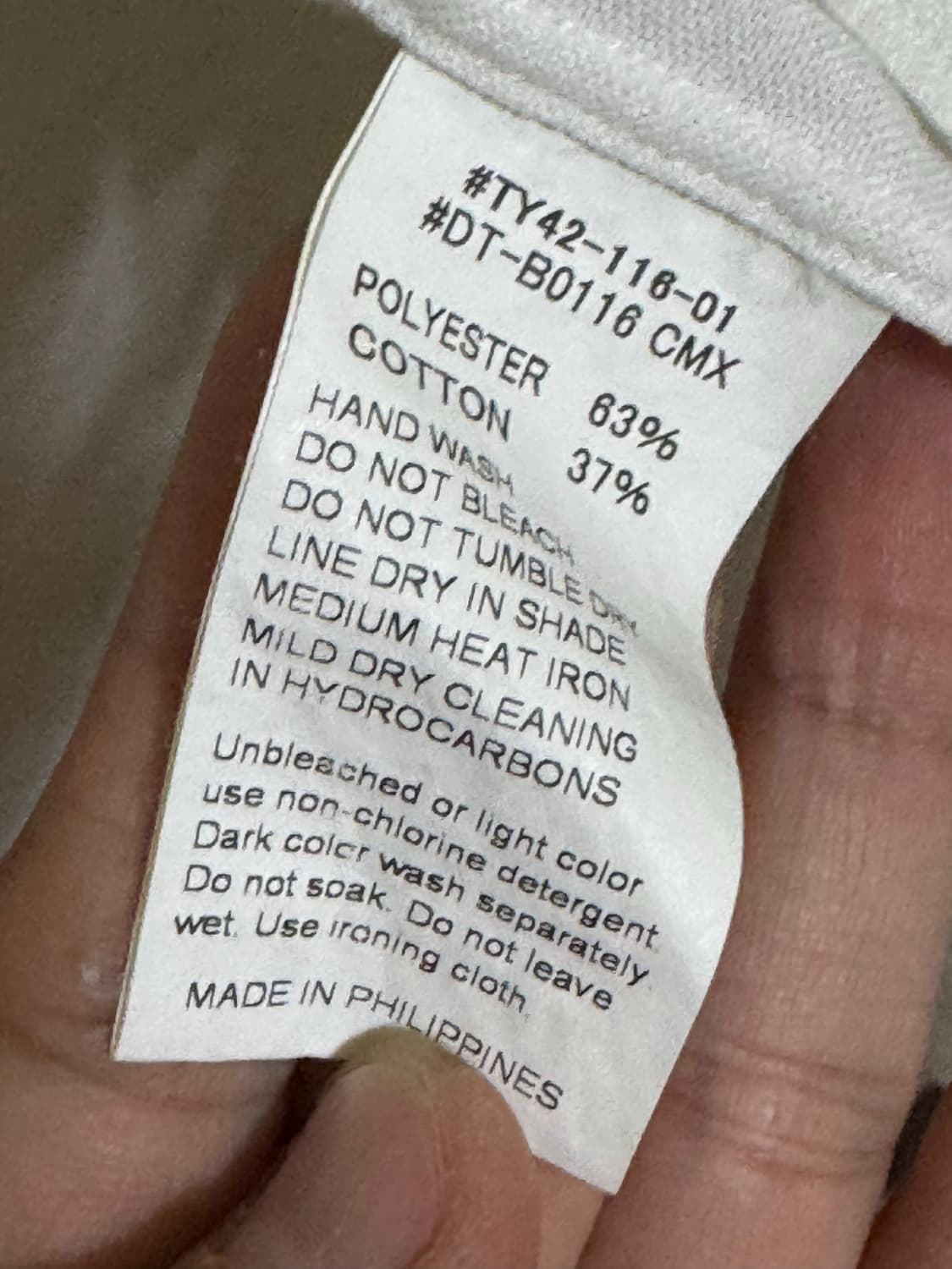 단톤 쿨맥스 루즈핏 화이트 셔츠 상품이미지4