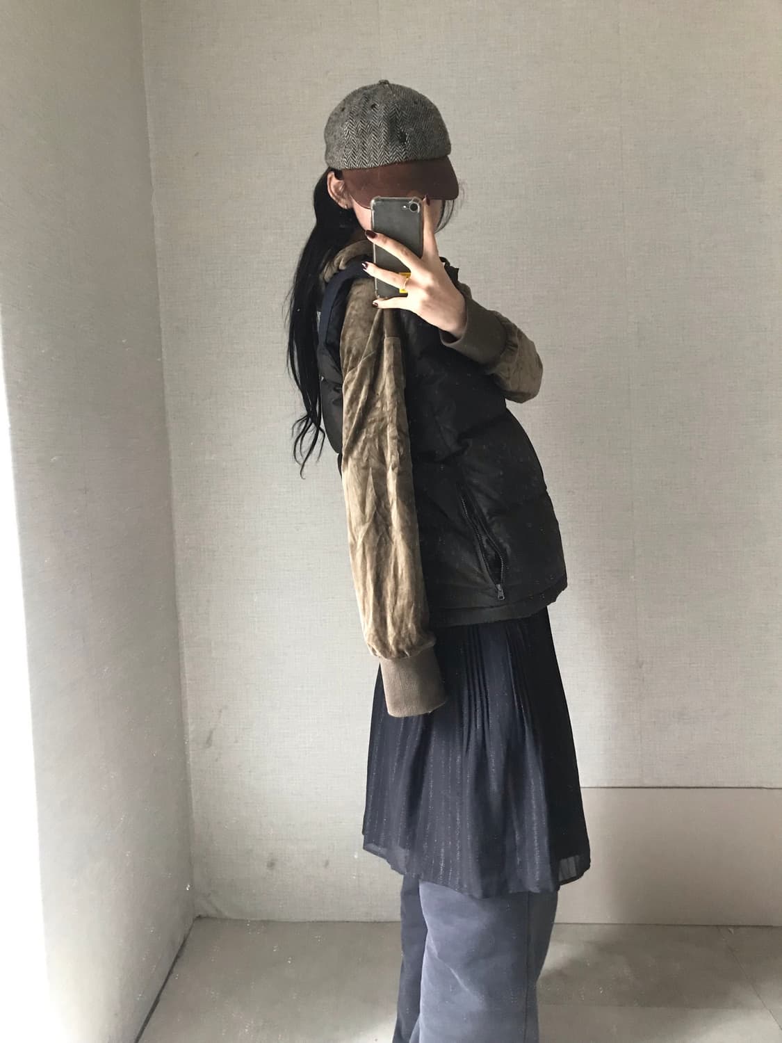 폴로 카키 패딩조끼 상품이미지2