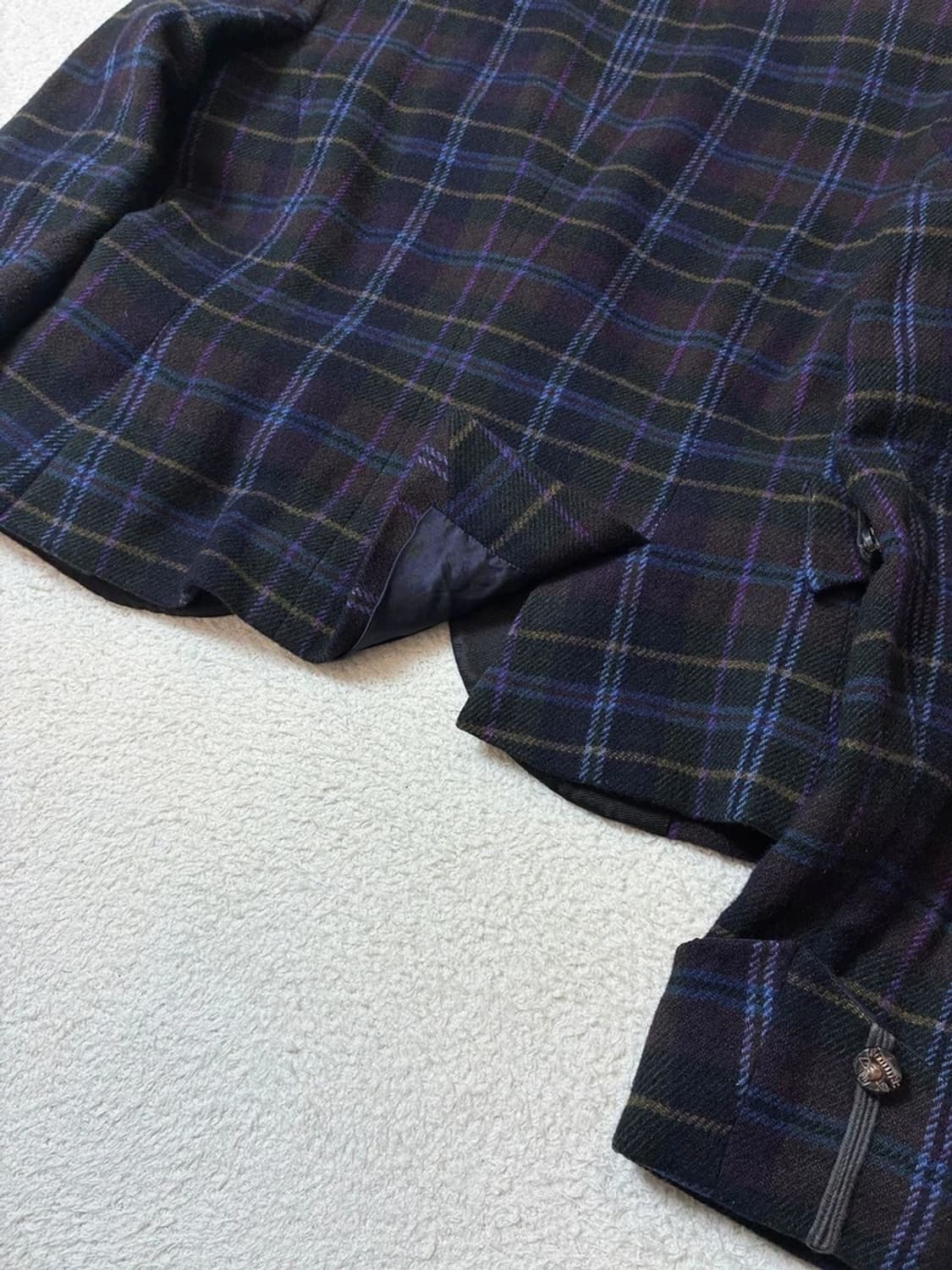 폴로 랄프로렌 00's 램스울 크롭 체크 블레이저 PN6875 상품이미지6