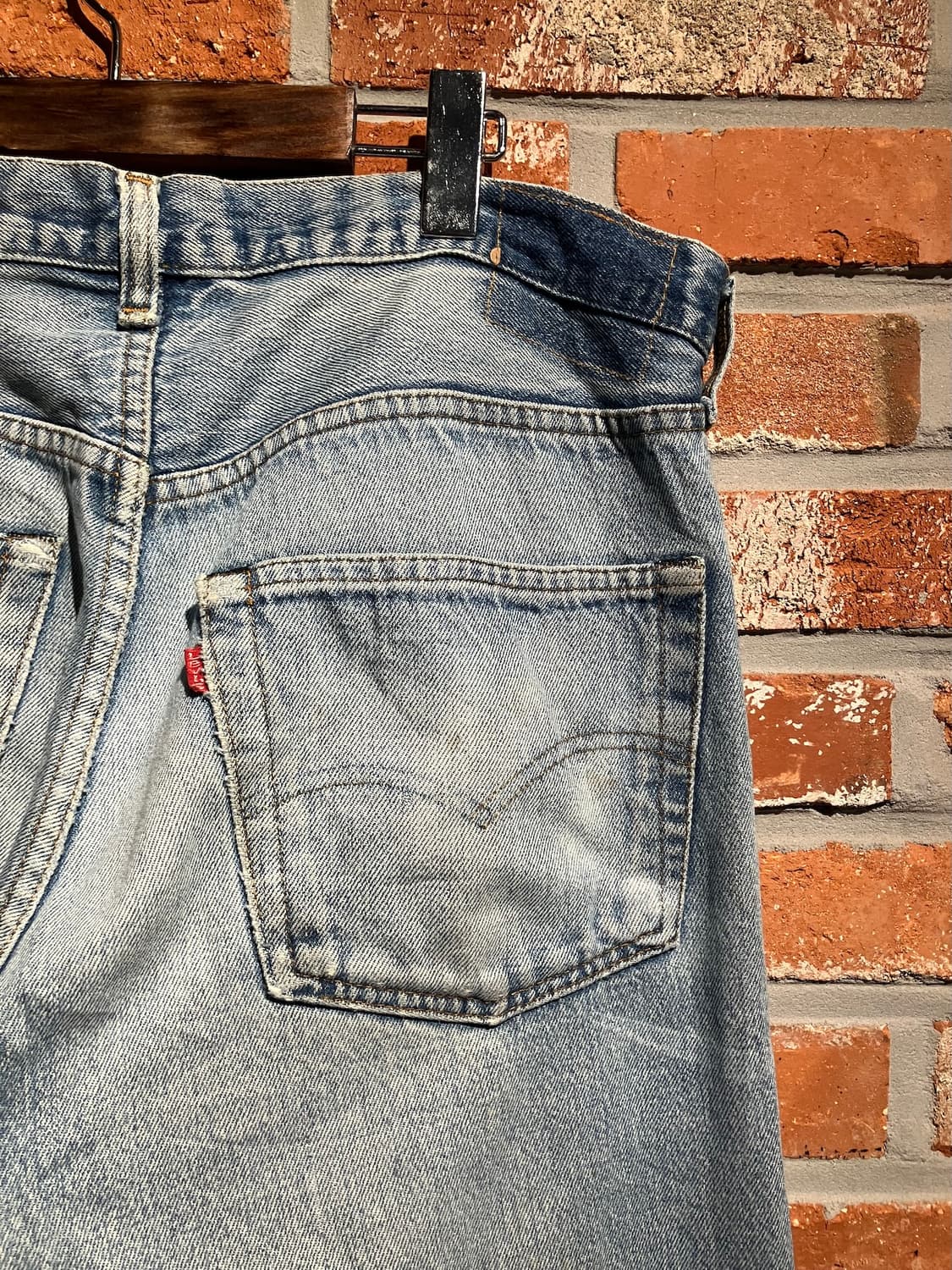 80s USA 빈티지 리바이스 501 이행기 논셀비지 데님 팬츠 상품이미지6
