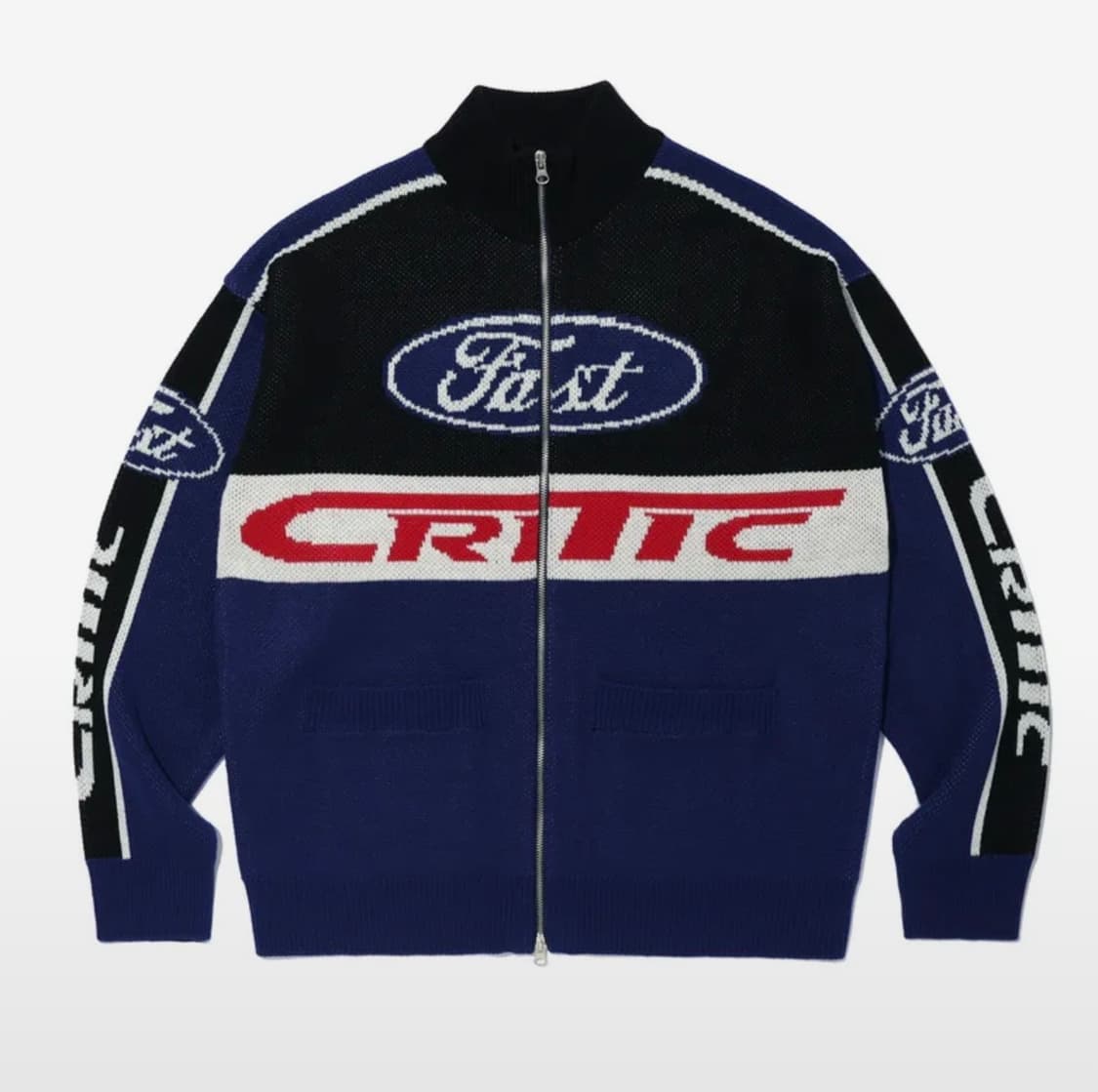 크리틱 레이싱 니트집업 XL 상품이미지1