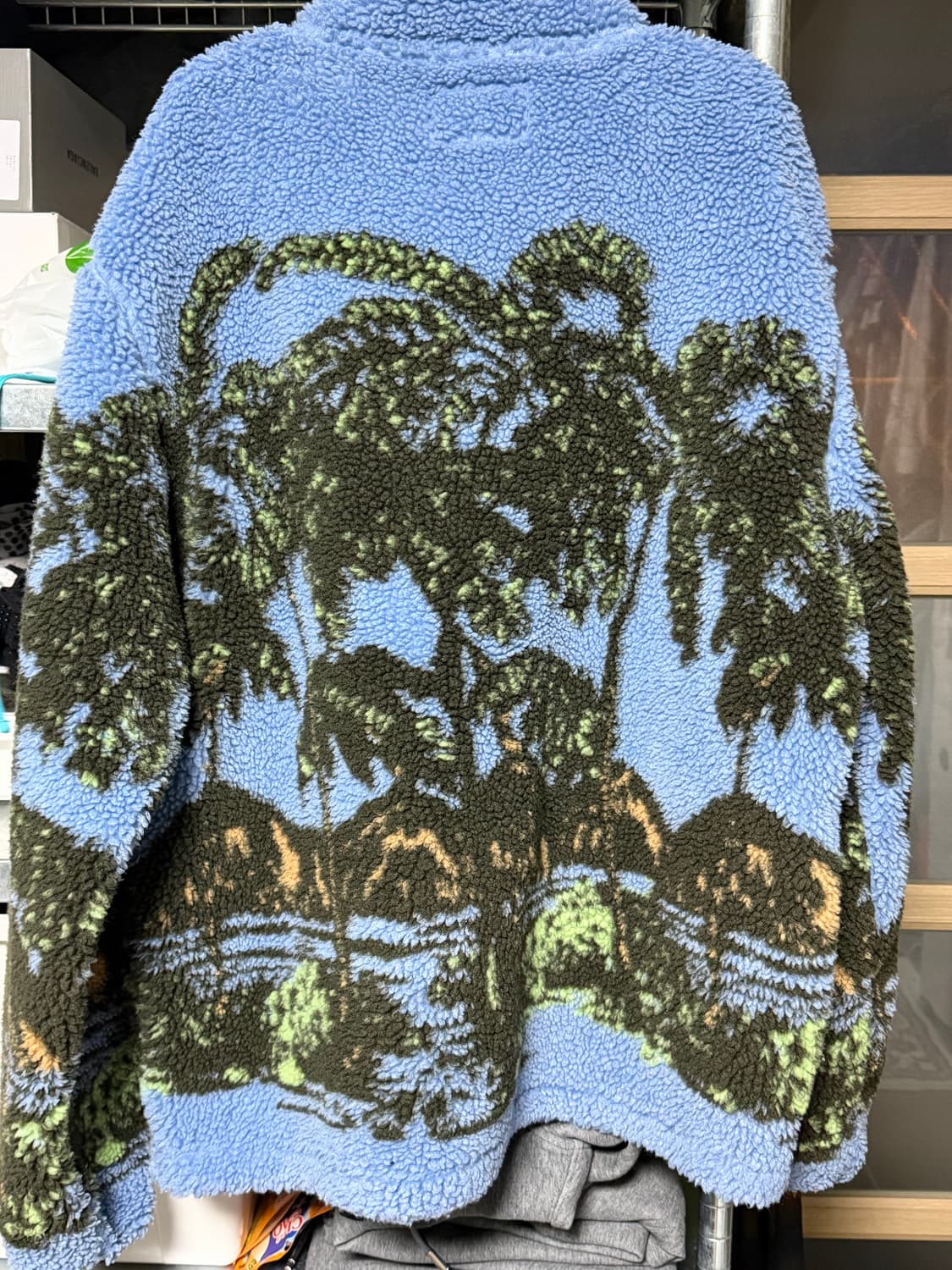 스투시 하와이안 자카드 후리스 m 상품이미지5