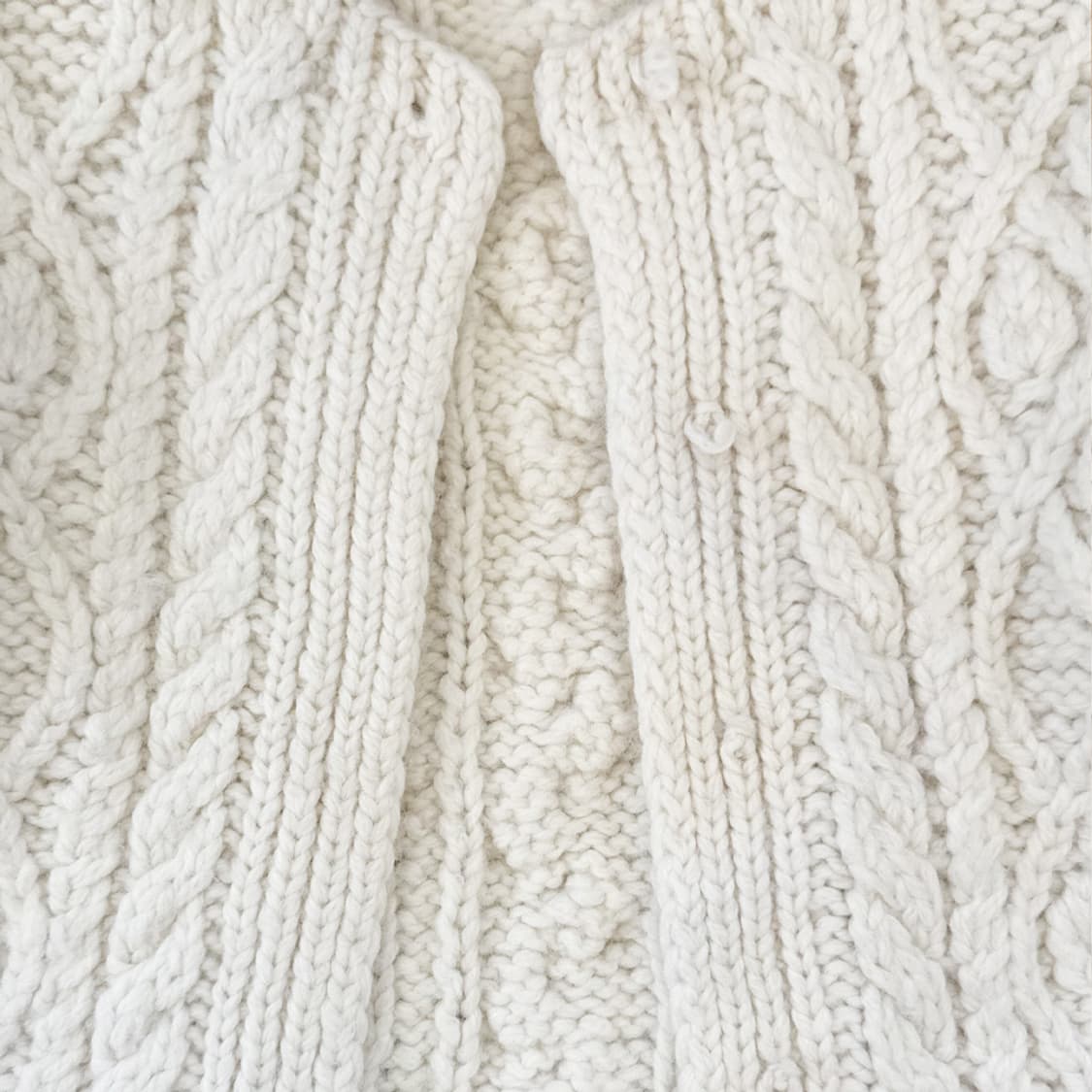 포슬 우유 케이블 가디건 상품이미지5