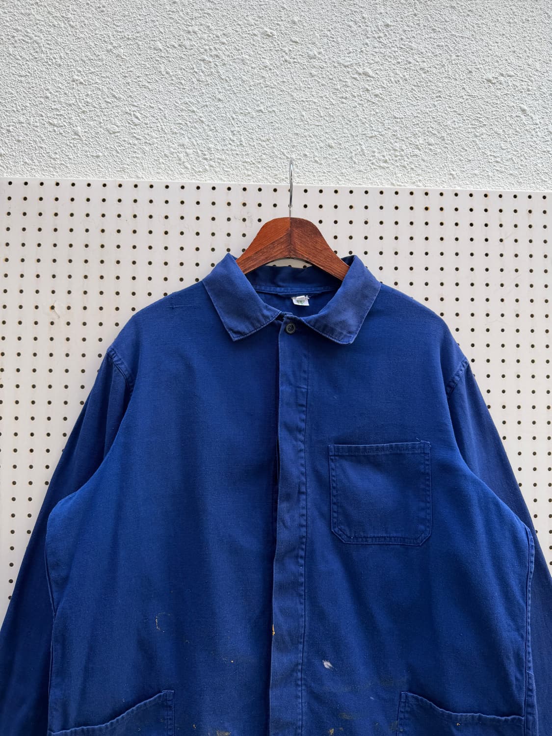 1980s DISTRESSED PAINT WASHED 프렌치워크자켓 상품이미지3