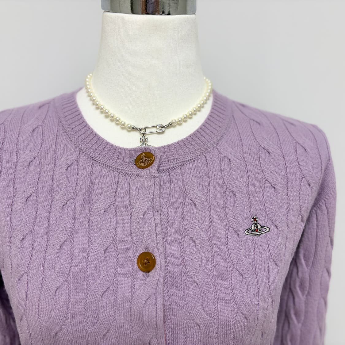 비비안웨스트우드 레드라벨 울렌 케이블 가디건 상품이미지6