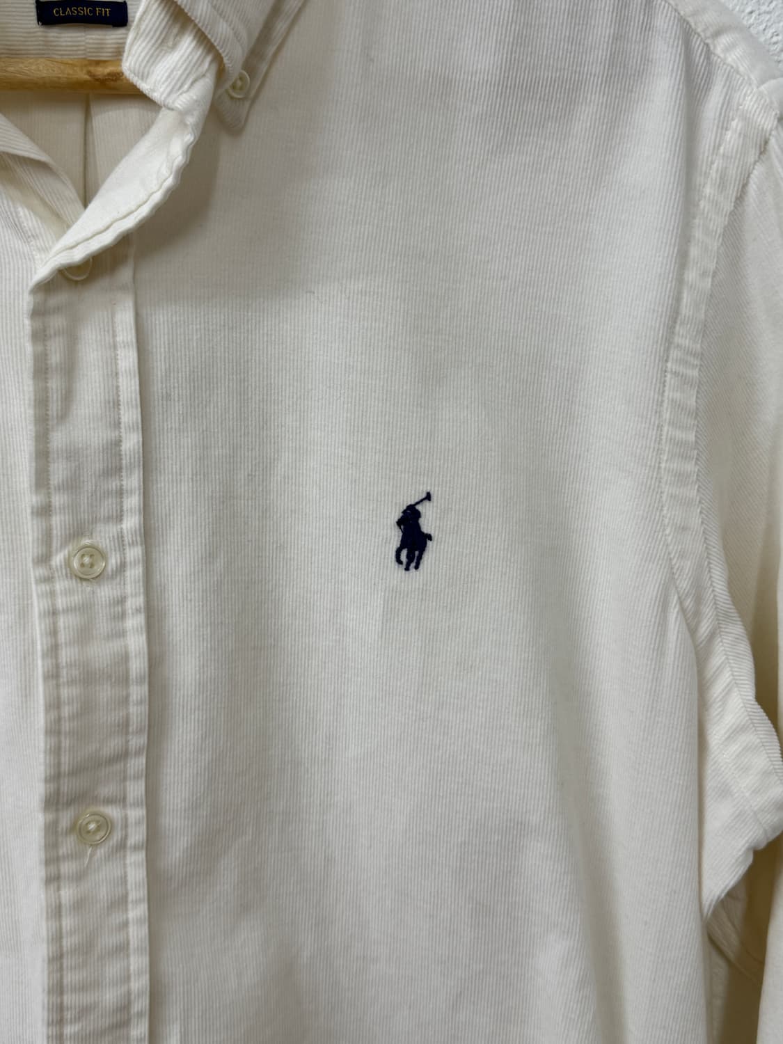 폴로 화이트 코듀로이 셔츠(T20) 상품이미지3