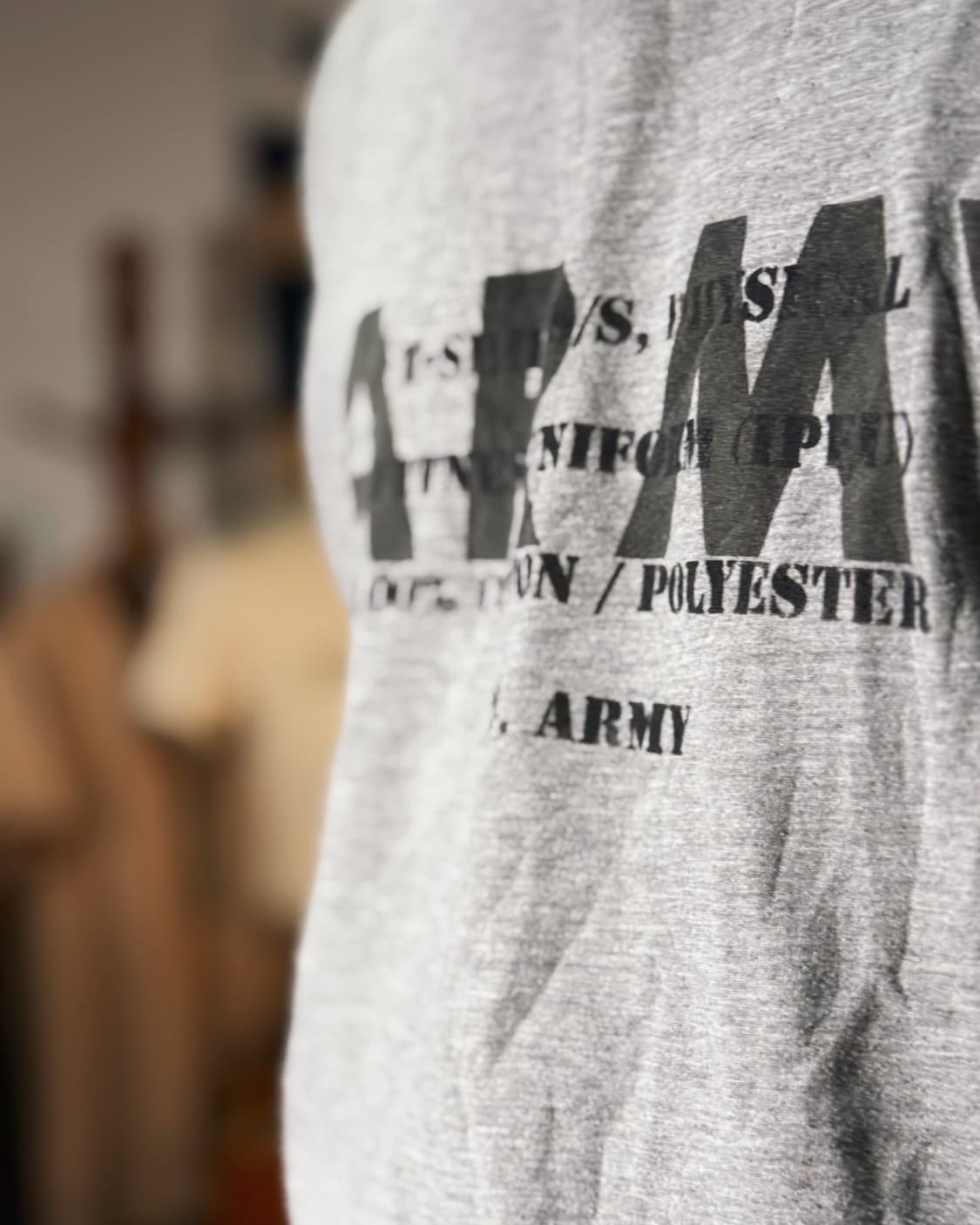 U.S Army 'Spec.' 스텐실 IPFU 티셔츠 L 상품이미지9
